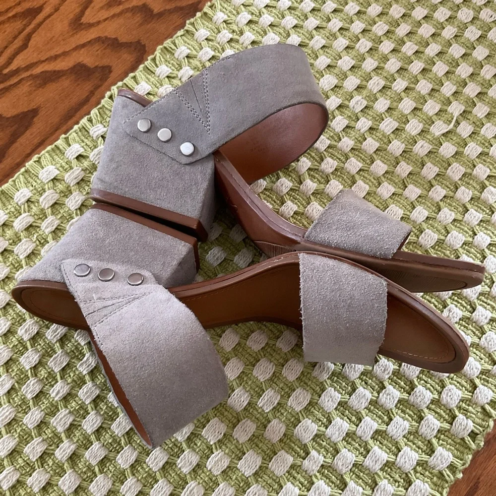 Franco Sarto Suede Leather Sandals, Women’s Sz 6.5